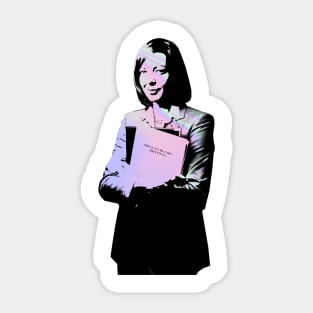 cj cregg-holographic Sticker